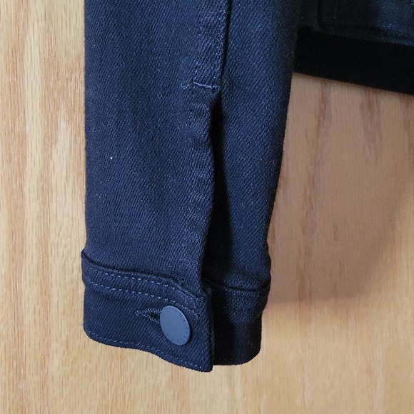 L'AGENCE Celine black denim jacket with sequins size XS - Picture 8 of 12